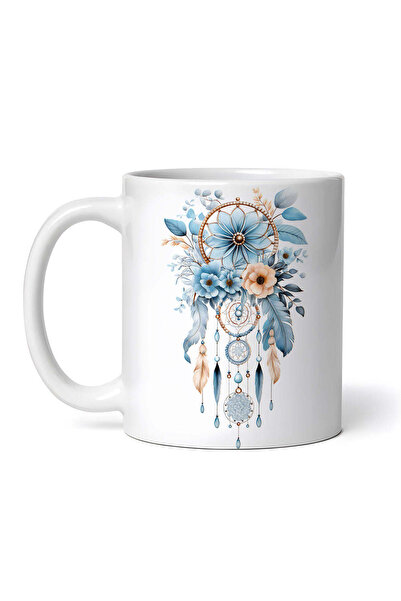 OEM Cană albă personalizată, Dreamcatcher Wheel of Destiny, INOVATIX®. 330ml