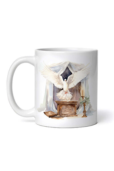 OEM Εξατομικευμένη λευκή κούπα, White Dove, INOVATIX®. 330ml