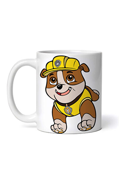 OEM Cană albă personalizată, Rubble Patrula Cățelușilor alergând, Inovatix®. ...