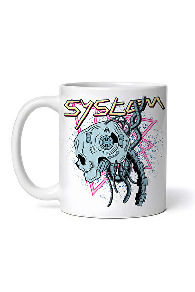 OEM Εξατομικευμένη Λευκή Κούπα, Σύστημα, Inovatix®. 330 ml