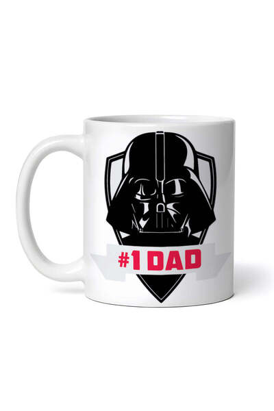 OEM Εξατομικευμένη λευκή κούπα, Starwars Anakin Skywalker 1 Dad, INOVATIX®. 3...