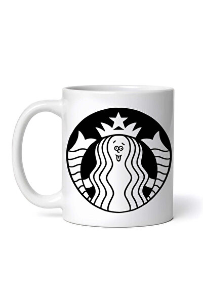 OEM Cană albă personalizată, Starbucks amuzantă, INOVATIX®. 330ml