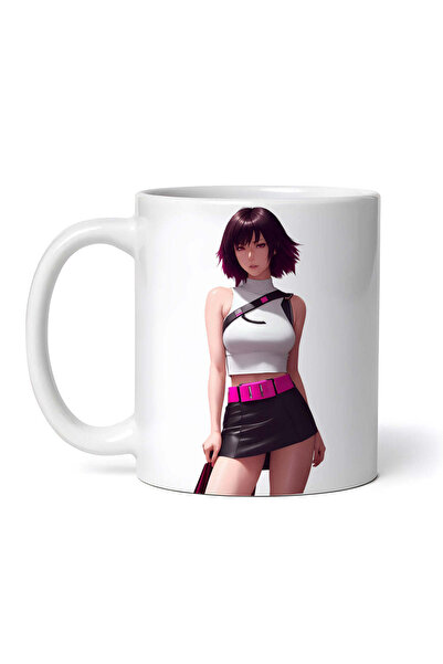 OEM Εξατομικευμένη Λευκή Κούπα, Νεαρή Γιαπωνέζα, Inovatix®. 330ml