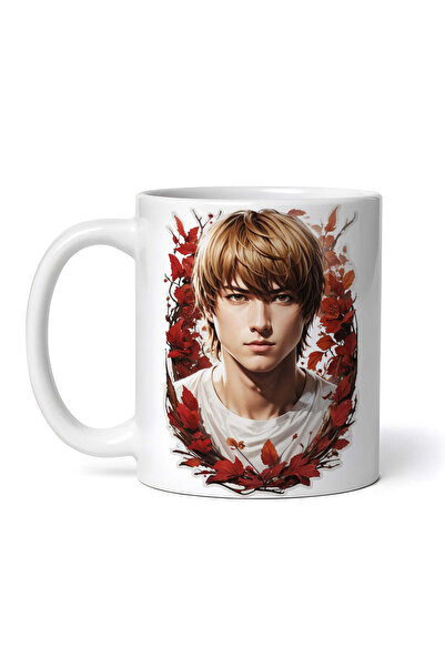 OEM Εξατομικευμένη λευκή κούπα, Πορτρέτο ενός καφέ αγοριού, INOVATIX®. 330ml