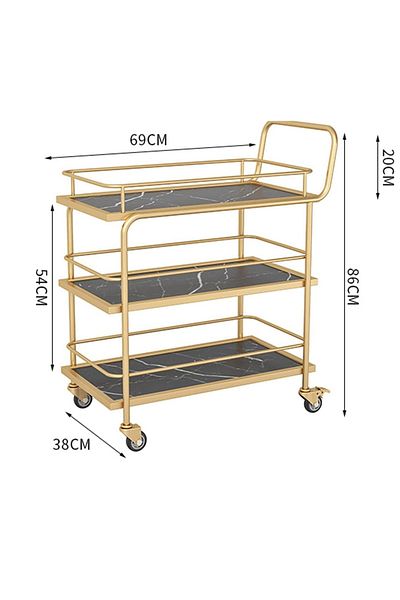Generic Nesting Tables - Gold-colored