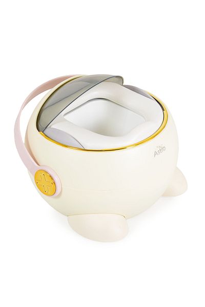 Cangaroo Oliță ergonomicã pentru copii Cangaroo Astro Pink – cu spătar, capac, mâner și bază antiderapantă