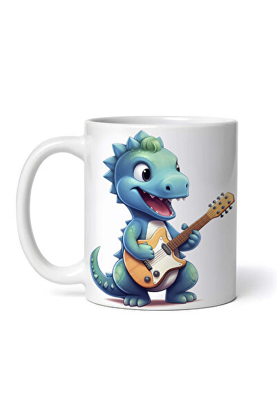 OEM Cană albă personalizată, Zâmbet de bebeluș de dinozaur, INNOVATIX®. 330ml