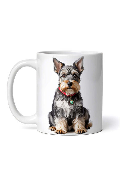 OEM Εξατομικευμένη Λευκή Κούπα, Μινιατούρα Σνάουζερ με Μενταγιόν, Inovatix®. ...