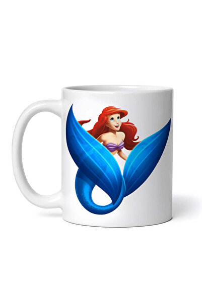 OEM Cană albă personalizată, Mica Sirenă Ariel Îndrăgostită, Inovatix®. 330 ml