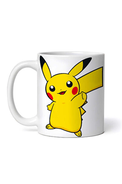 OEM Cană albă personalizată, Pokemon Pikachu cu coadă, Inovatix®. 330 ml