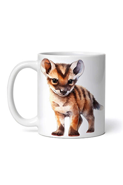 OEM Cană albă personalizată, pui de hienă, INOVATIX®. 330ml