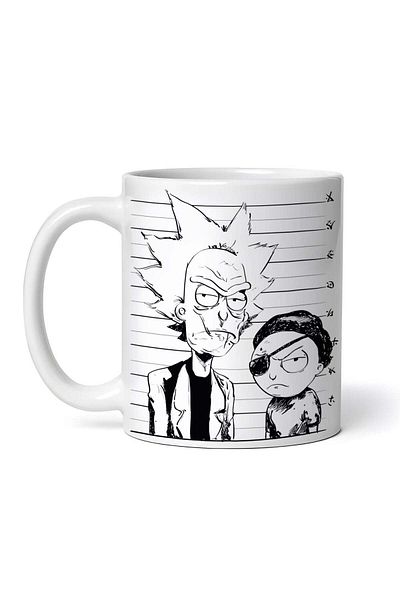 OEM Personalized white mug, Rick and Morty Evil or good, INOVATIX®. 330 ml