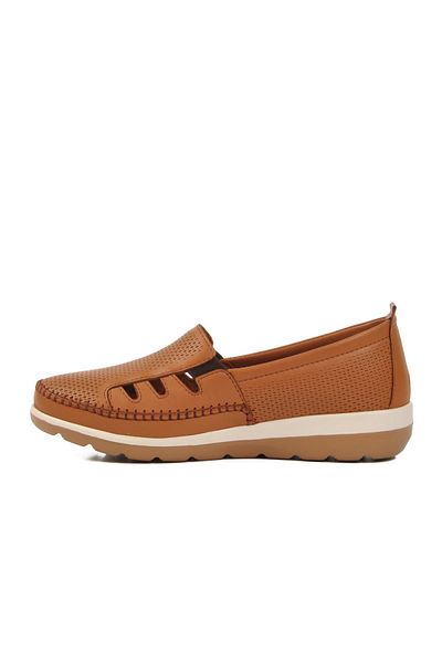 Voyager Z110 Z Tan Genuine Leather Women's Casual Shoes