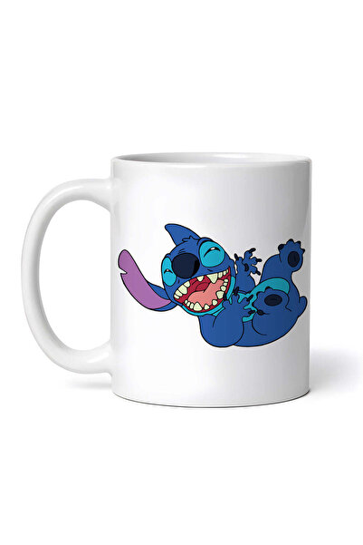 OEM Εξατομικευμένη Λευκή Κούπα, Lilo And Stitch Laughing, Inovatix®. 330ml