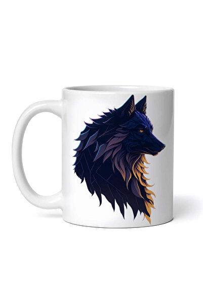 OEM Cană albă personalizată, Wolf, INOVATIX®. 330ml