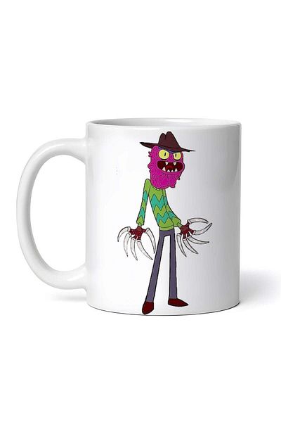 OEM Personalized white mug, Rick and Morty The Devil with the Hat, INOVATIX®. 330ml