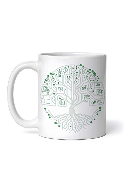INOVATIX Personalized white mug, Tree of Life, INOVATIX®. 330ml