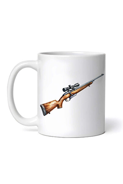 OEM Εξατομικευμένη λευκή κούπα, Rifl3 με ένα τουφέκι ελεύθερου σκοπευτή, INOV...