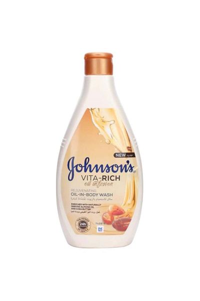 Johnson Johnson Vita Rich Liquid Shower Soap with Almond Oil and Shea Butter 400ml