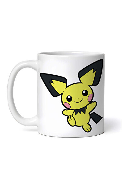 OEM Cană albă personalizată, Pokemon Pikachu alergând fericit, INOVATIX®. 330ml