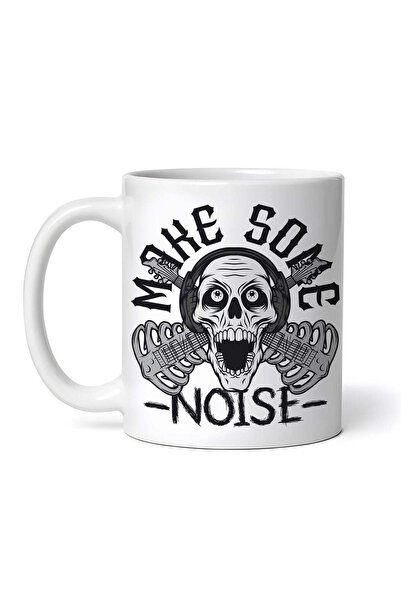 OEM Εξατομικευμένη Λευκή Κούπα, Make Some Noise, Inovatix®. 330 ml