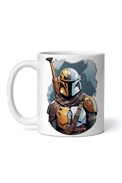 OEM Εξατομικευμένη Λευκή Κούπα, Πορτρέτο Μαχητή με Κοστούμι, Inovatix®. 330ml