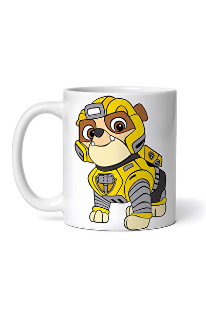 OEM Cană albă personalizată, Rubble Patrula Cățelușilor, INOVATIX®. 330ml