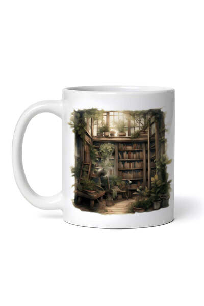 OEM Cană albă personalizată, Aisha Reading Space, Inovatix®. 330 ml