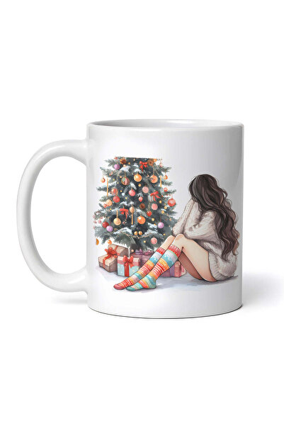 OEM Εξατομικευμένη Λευκή Κούπα, Χριστουγεννιάτικη Ζωγραφική Elery, Inovatix®....