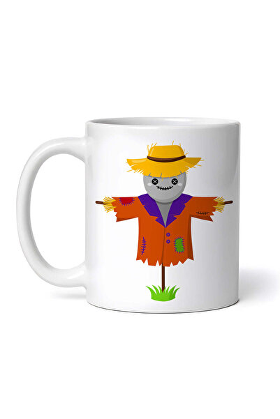 OEM Cană albă personalizată, Sperietoare de Halloween, INOVATIX®. 330 ml