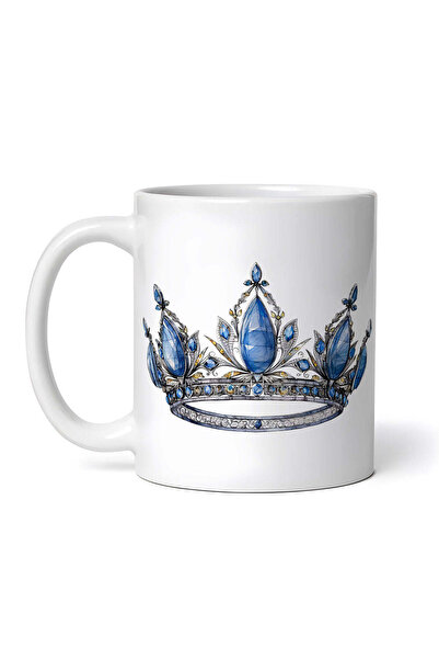 OEM Εξατομικευμένη Λευκή Κούπα, Σεπτέμβριος με Στέμμα από Ζαφείρι, Inovatix®....