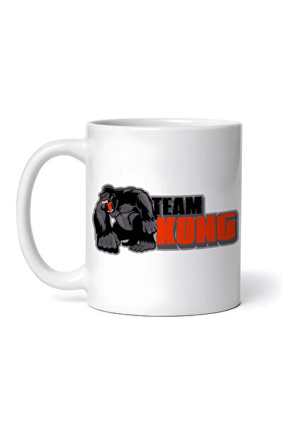 OEM Cană albă personalizată, Echipa King Kong Godzilla, INOVATIX®. 330 ml