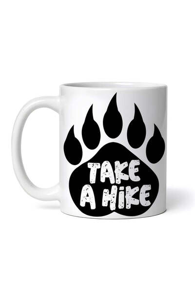 OEM Cană albă personalizată, „Face o drumeție”, Inovatix®. 330 ml