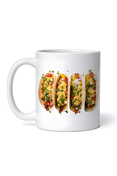 OEM Cană albă personalizată, Tacos, Inovatix®. 330 ml