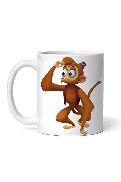 OEM Cană albă personalizată, Maimuța Abu de la Aladdin, INOVATIX®. 330ml