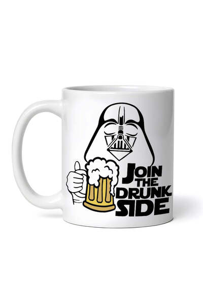 OEM Cană albă personalizată, Starwars Join The Drunk Side, INOVATIX®. 330 ml