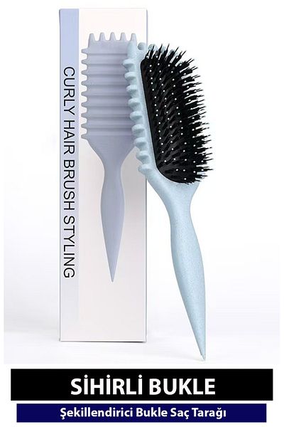 Nehir Magic Curl Comb - Curl Defining Comb- Curly Hair Brush- Perfect Curls