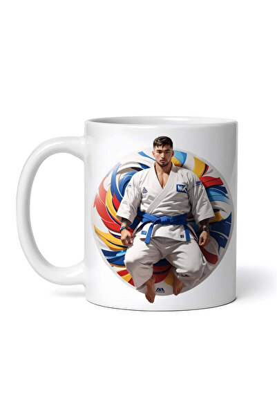 OEM Εξατομικευμένη Λευκή Κούπα, Judo Fighter, Inovatix®. 330ml