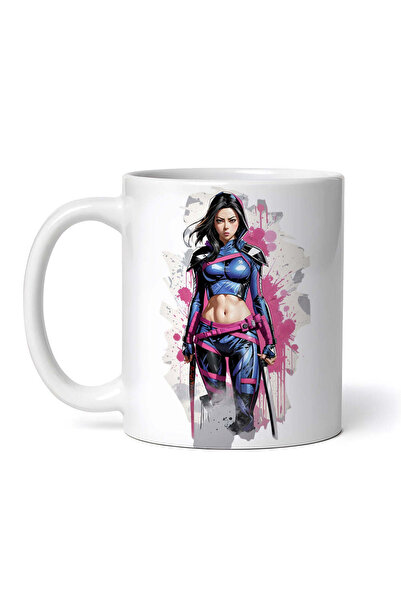 OEM Cană albă personalizată, Luptător în costum de silicon, INOVATIX®. 330ml