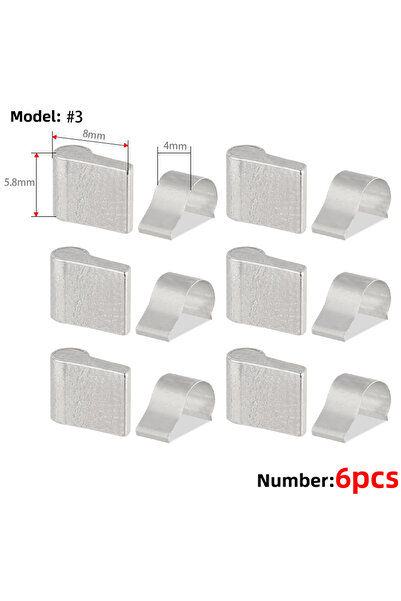 Choice 03 6 قطع TANKE 3/6 مجموعة من مشابك محور الدراجة، ملحقات مخلب زنبركي عا...