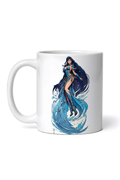 OEM Cană albă personalizată, Prințesa Apei, INOVATIX®. 330ml