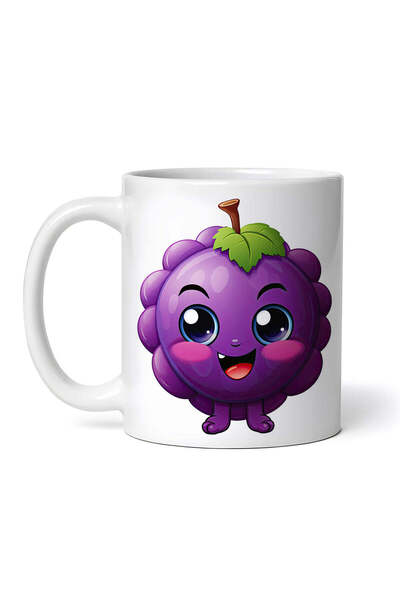 OEM Cană albă personalizată, Struguri râzători, Inovatix®. 330 ml