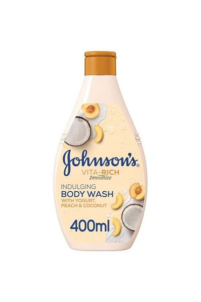 Johnson Vita Rich Liquid Bath Soap with Milk, Peach, and Coconut Extract by Johnson - 400ml