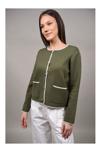 Y TWO WOMEN Cardigan - Khaki