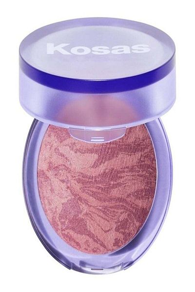 KOSAS Blush is Life Baked Talc-Free Dimensional + Brightening Blush, Swoon - Pinky Brown Mauve