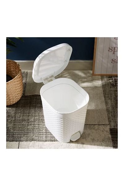 rexa Tidy Pedal Bin White 14.7liters