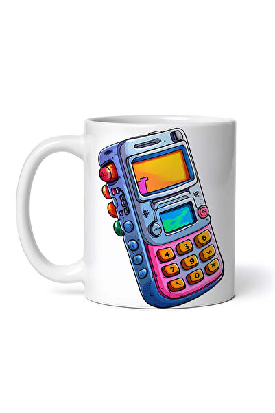 OEM Cană albă personalizată, telefon mobil vintage, Inovatix®. 330 ml