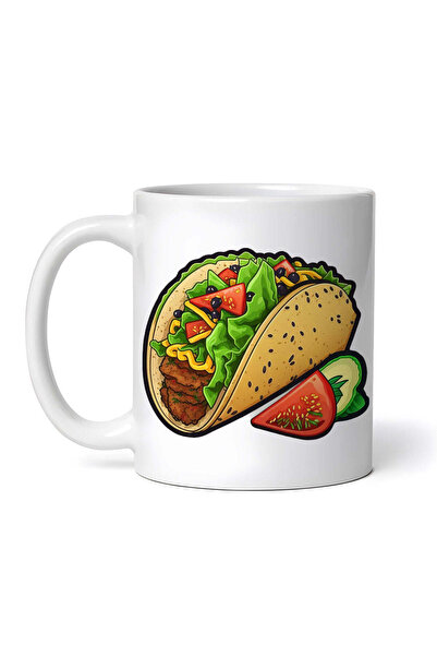 OEM Cană albă personalizată, Tacos, Inovatix®. 330 ml