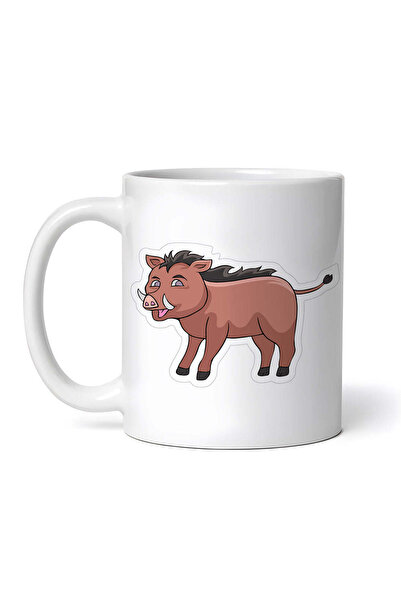 OEM Cană albă personalizată, Mistreț, INOVATIX®. 330ml