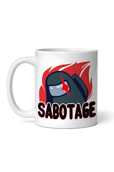 OEM Cană albă personalizată, Sabotage, INOVATIX®. 330ml